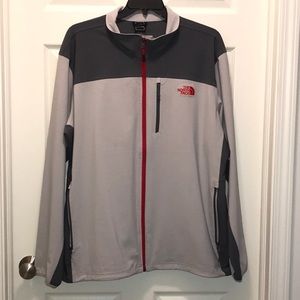 Men’s The north face jacket size xxl red,gray